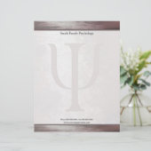 Psycholoog Letterhead Briefhoofd Sjabloon (Staand voorkant)