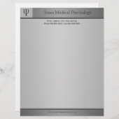 Psycholoog Letterhead Custom Briefhoofd (Voorkant / Achterkant)