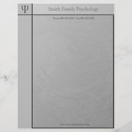 Psycholoog Letterhead Gepersonaliseerd Briefhoofd (Voorkant)