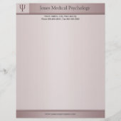 Psycholoog Letterhead Gepersonaliseerd Briefhoofd (Voorkant)