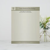 Psycholoog Letterhead Gepersonaliseerd Briefhoofd (Staand voorkant)