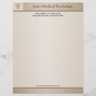 Psycholoog Letterhead Gepersonaliseerd Briefhoofd