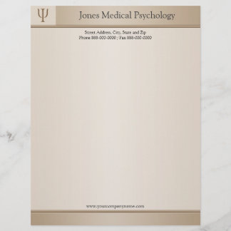 Psycholoog Letterhead Gepersonaliseerd Briefhoofd