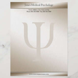 Psycholoog Letterhead Gepersonaliseerd Briefhoofd