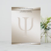 Psycholoog Letterhead Gepersonaliseerd Briefhoofd (Staand voorkant)