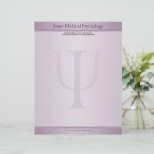 Psycholoog Letterhead Persoonlijk Briefhoofd (Staand voorkant)