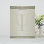 Psycholoog Letterhead Persoonlijk Briefhoofd (Staand voorkant)