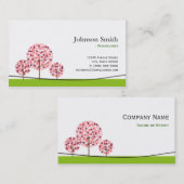 Psycholoog - Logo van de roze wishingboom Visitekaartje (Voorkant / Achterkant)