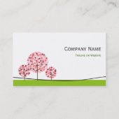 Psycholoog - Logo van de roze wishingboom Visitekaartje (Achterkant)