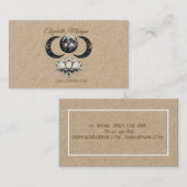 Psycholoog, Lotus, Moon Yoga Visitekaartje (Voorkant / Achterkant)