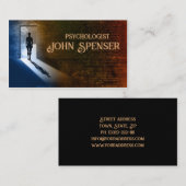 Psycholoog Man in de schaduw Visitekaartje (Voorkant / Achterkant)