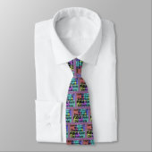 Psycholoog Mannen Necktie "Terminology" Design Stropdas (Gebonden)