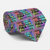 Psycholoog Mannen Necktie "Terminology" Design Stropdas (Opgerold)