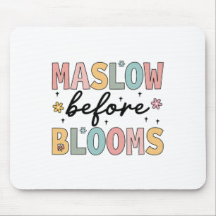 Psycholoog Maslow voor Bloom Speed Teacher Color Muismat