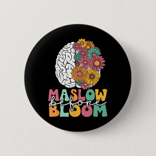 Psycholoog Maslow voor Bloom Speed Teacher Color Ronde Button 5,7 Cm