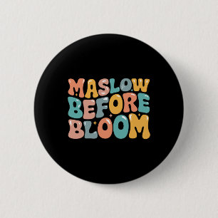 Psycholoog Maslow voor Bloom Speed Teacher Color Ronde Button 5,7 Cm