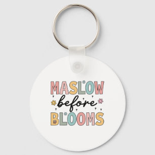 Psycholoog Maslow voor Bloom Speed Teacher Color Sleutelhanger