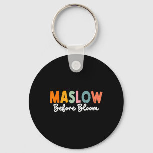 Psycholoog Maslow voor Bloom Speed Teacher Color Sleutelhanger