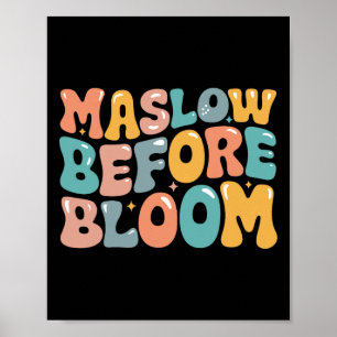 Psycholoog Maslow Voor Bloom Versnelde Leraar Klr Poster