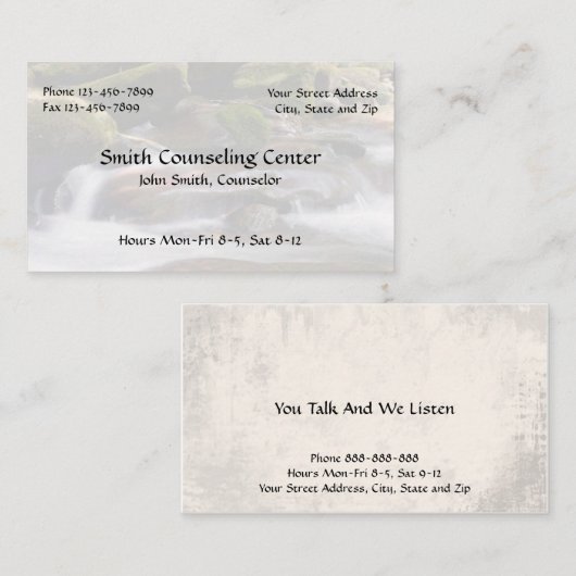 Psycholoog Mental Health Visitekaartje (Voorkant / Achterkant)