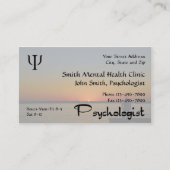 Psycholoog Mental Health Visitekaartje (Voorkant)