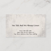 Psycholoog Mental Health Visitekaartje (Achterkant)