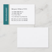 Psycholoog modern design visitekaartje (Voorkant / Achterkant)