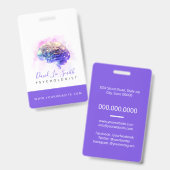 Psycholoog/neuroloog badge (Voor- en achterkant)