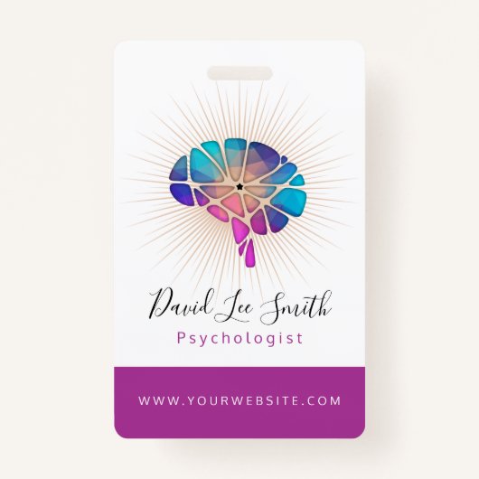 psycholoog/neuroloog badge (Voorkant)