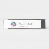 psycholoog/neuroloog bureau naambordje (Voorkant)