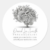 Psycholoog / Neuroloog Classic Ronde Stickers (Voorkant)