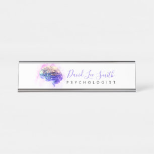 Psycholoog / Neuroloog Desk Name Bord Bureau Naambordje