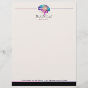 Psycholoog/neuroloog Letterhead Briefhoofd