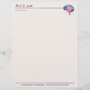 Psycholoog/neuroloog Letterhead Briefhoofd