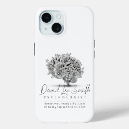 Psycholoog / neuroloog minimalist iPhone 15 case