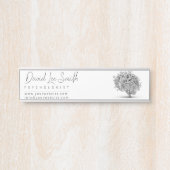 Psycholoog / neuroloog minimalist deurbordje (Voorkant)