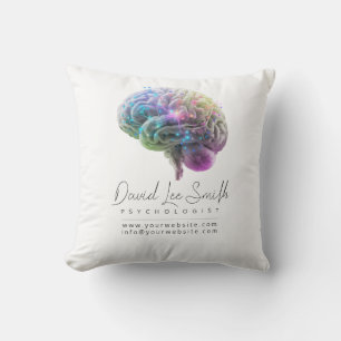 Psycholoog / neuroloog minimalist kussen
