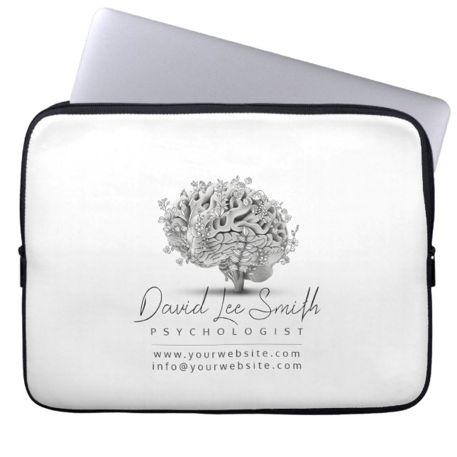 Psycholoog / neuroloog minimalist laptop sleeve (Voorkant)