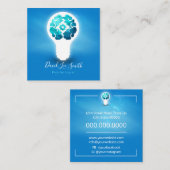 psycholoog/neuroloog vierkante visitekaartje (Voorkant / Achterkant)