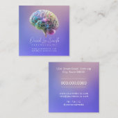 psycholoog/neuroloog vierkante visitekaartje (Voorkant / Achterkant)