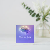 psycholoog/neuroloog vierkante visitekaartje (Staand voorkant)