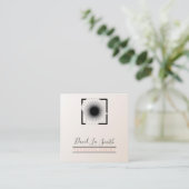 psycholoog/neuroloog vierkante visitekaartje (Staand voorkant)