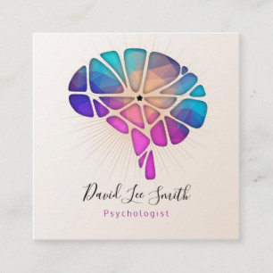 psycholoog/neuroloog vierkante visitekaartje