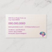 psycholoog/neuroloog visitekaartje (Achterkant)