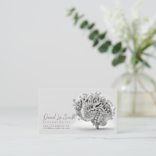 psycholoog/neuroloog visitekaartje (Staand voorkant)