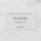 psycholoog/neuroloog visitekaartje (Achterkant)