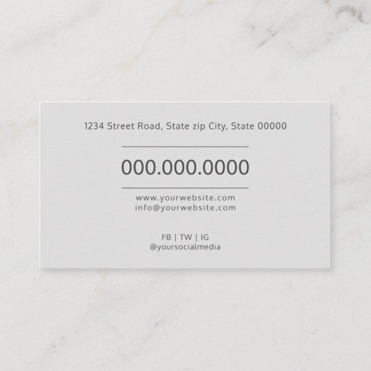 psycholoog/neuroloog visitekaartje (Achterkant)