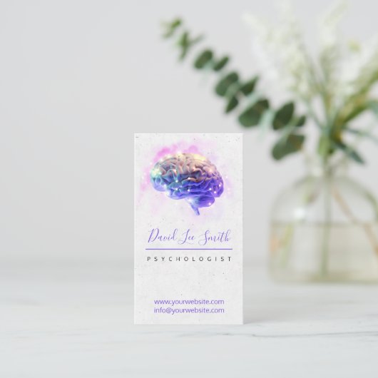 psycholoog/neuroloog visitekaartje (Staand voorkant)