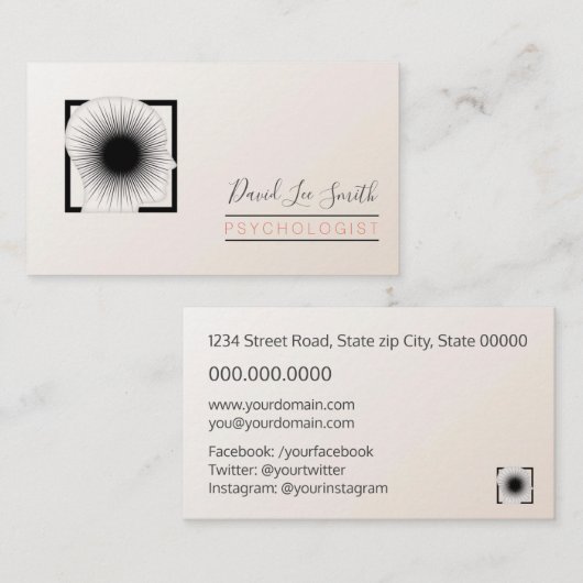 psycholoog/neuroloog visitekaartje (Voorkant / Achterkant)