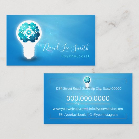 psycholoog/neuroloog visitekaartje (Voorkant / Achterkant)